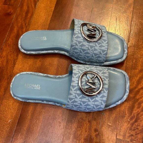 Hayworth Logo-plaque Sandals size 7 - Picture 2 of 3